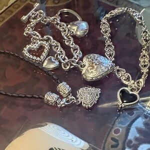 Elegant Silver Charm Bracelet